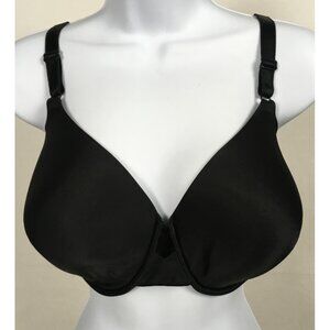 Olga Bra Women Size 40DD Black Lined Underwire Back Close GB0561A
